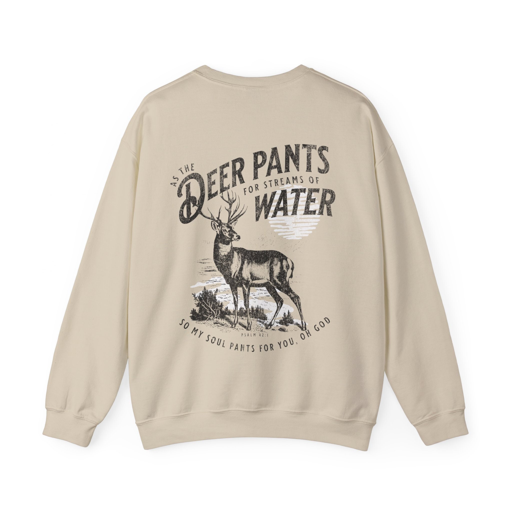 Men’s Deer Hunter Bible Verse Christian Sweatshirt view 6