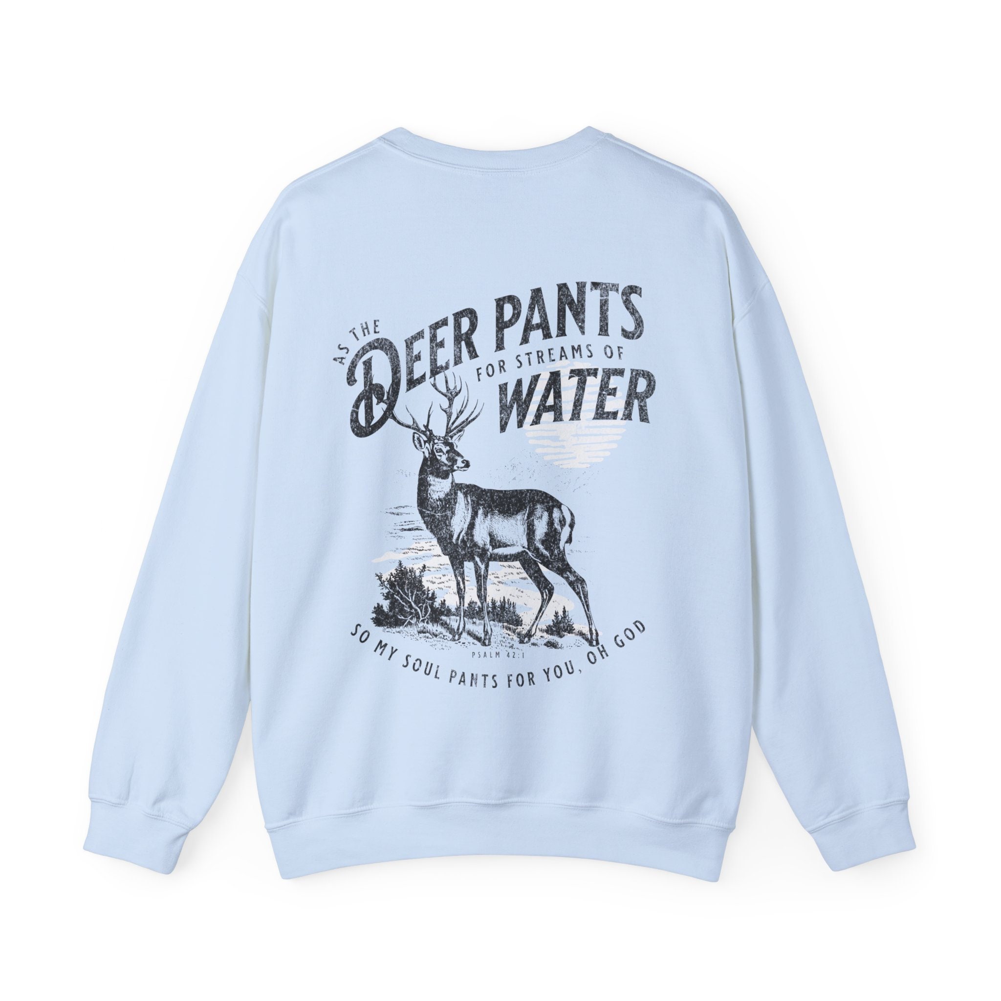 Men’s Deer Hunter Bible Verse Christian Sweatshirt view 4