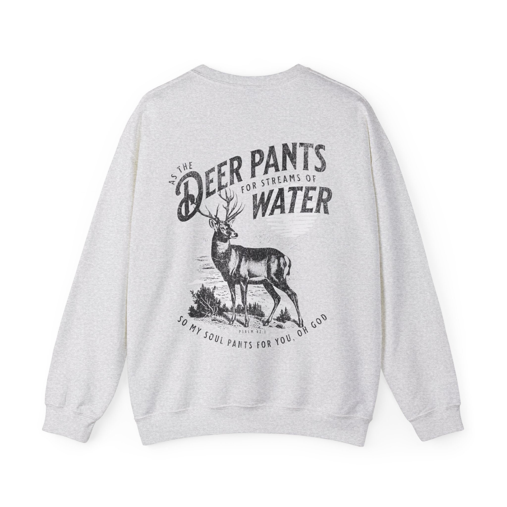 Men’s Deer Hunter Bible Verse Christian Sweatshirt view 5