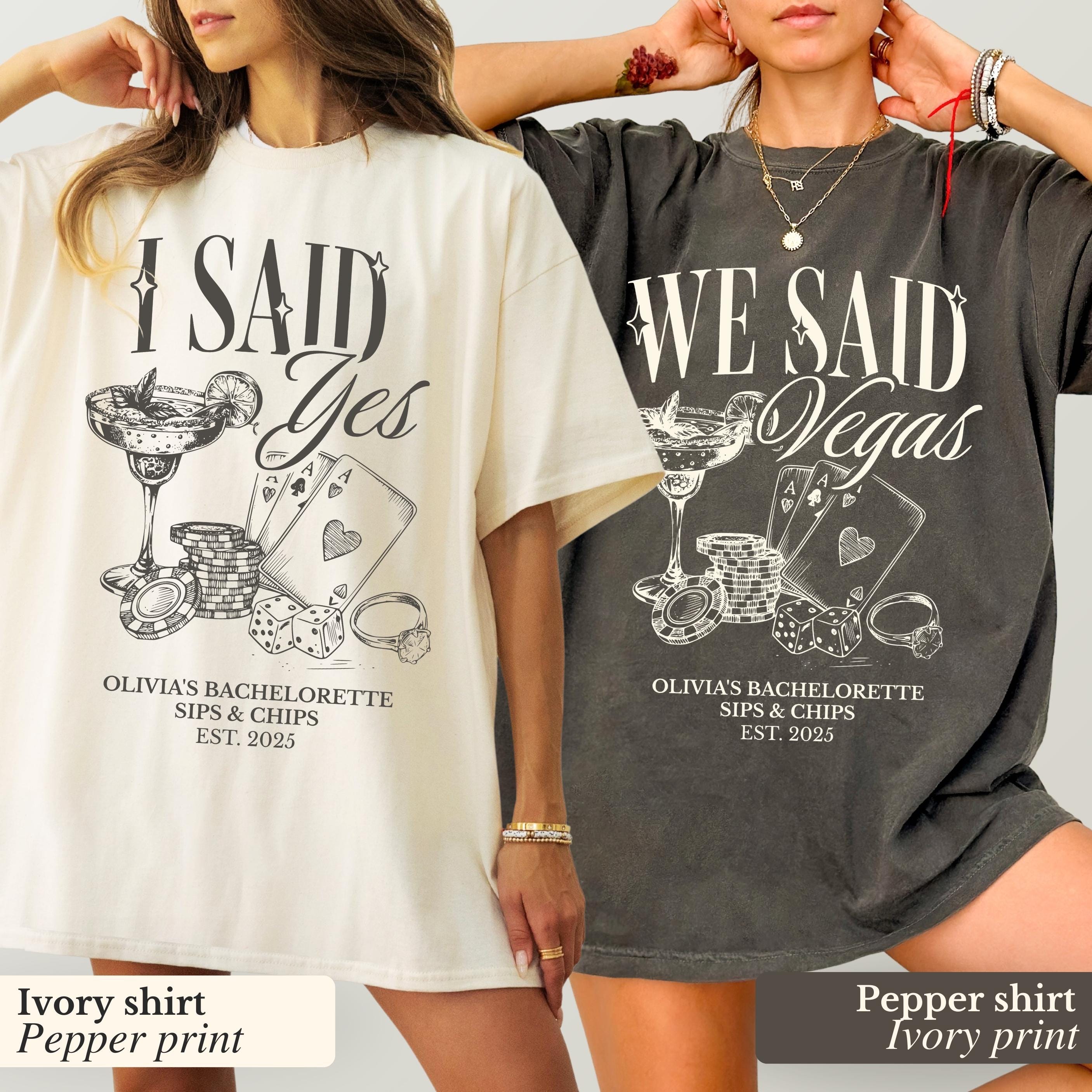 Custom Las Vegas Casino Bachelorette Party T-Shirt view 1