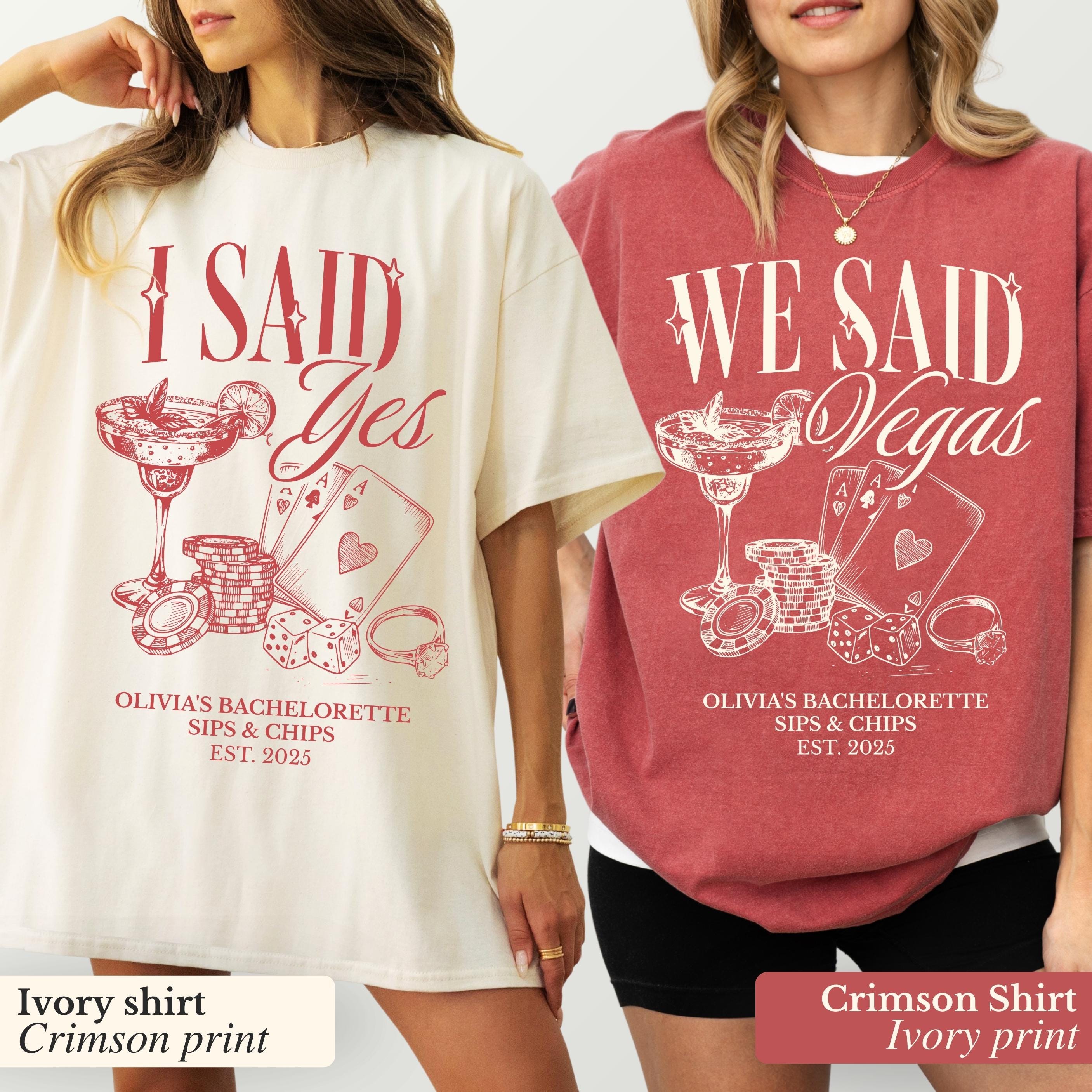 Custom Las Vegas Casino Bachelorette Party T-Shirt