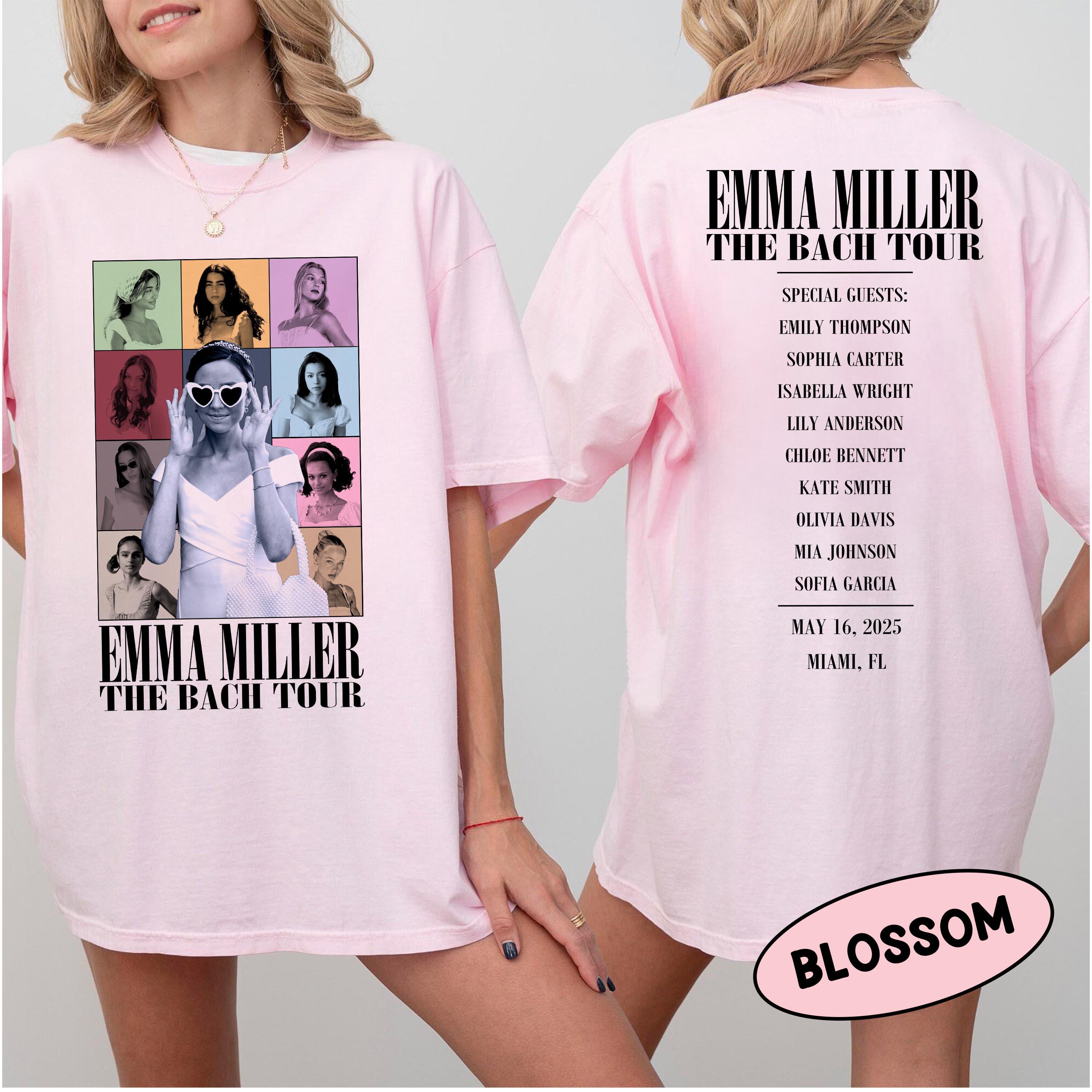 Custom Bach Tour Bridal Party T-Shirt view 3
