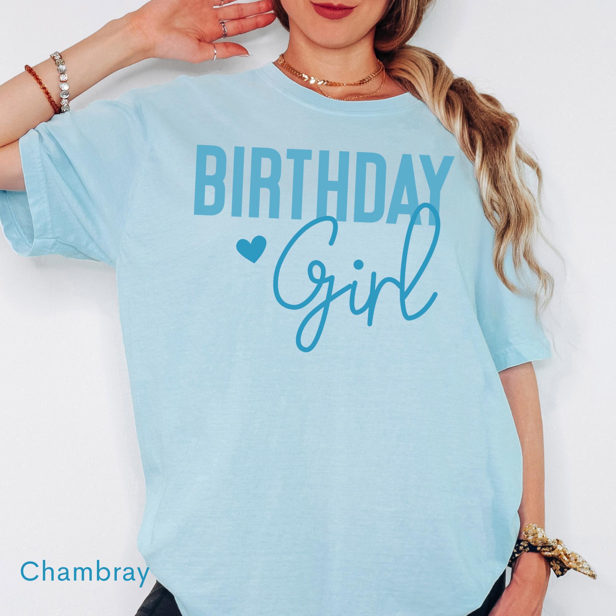 Pastel Birthday Girl T-shirt view 5