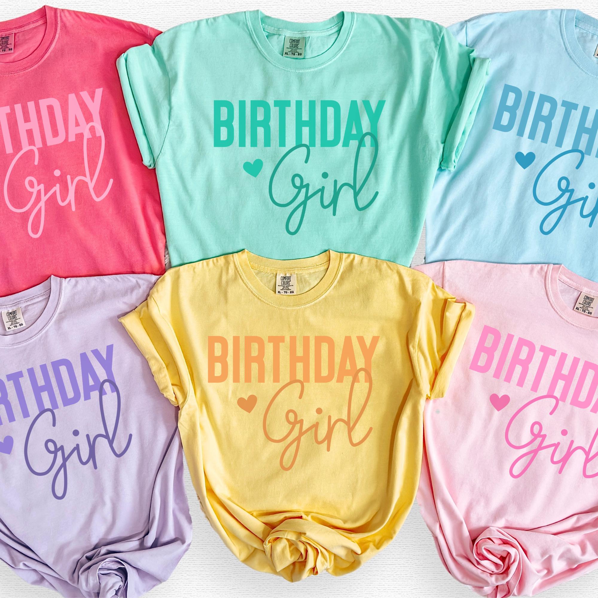 Pastel Birthday Girl T-shirt view 1