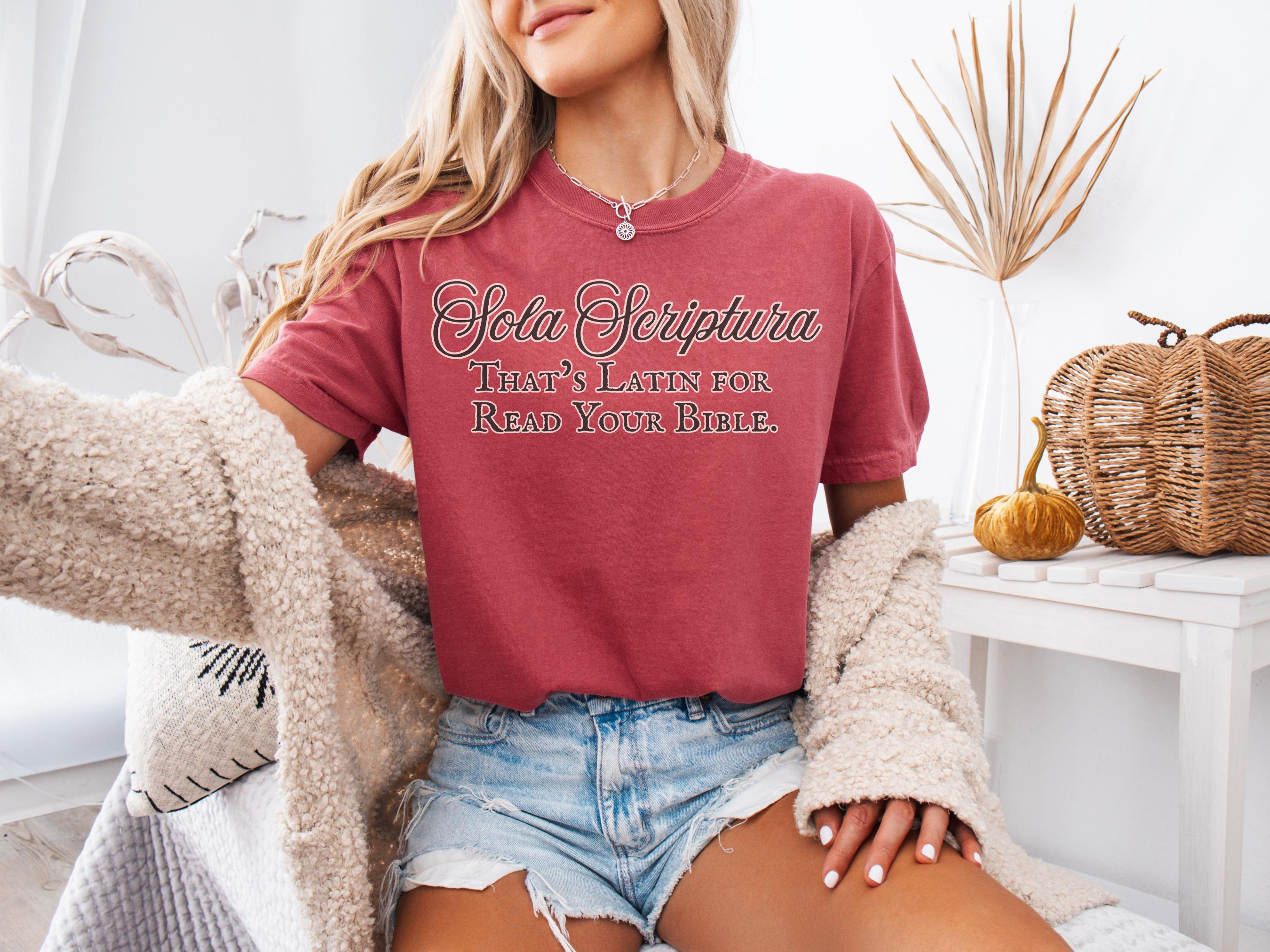 Reformed Theology Biblical Authority Christian T-Shirt view 3