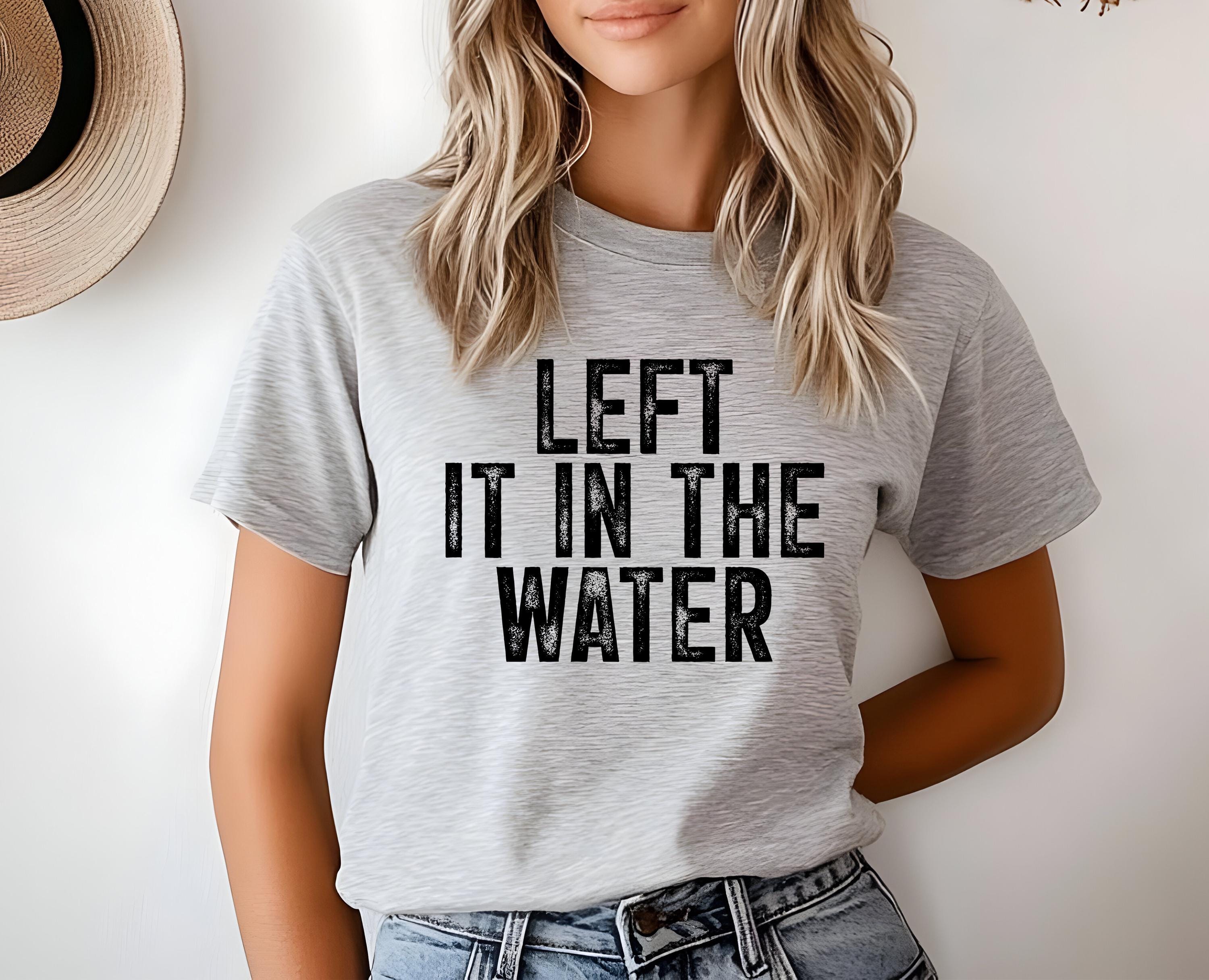 Baptism Shirt | Baptism Gift | Christian Shirt for Women & Men | Religious Tee | Left It in The Water Shirt | Forgiven T-Shirt | Church Tee view 1