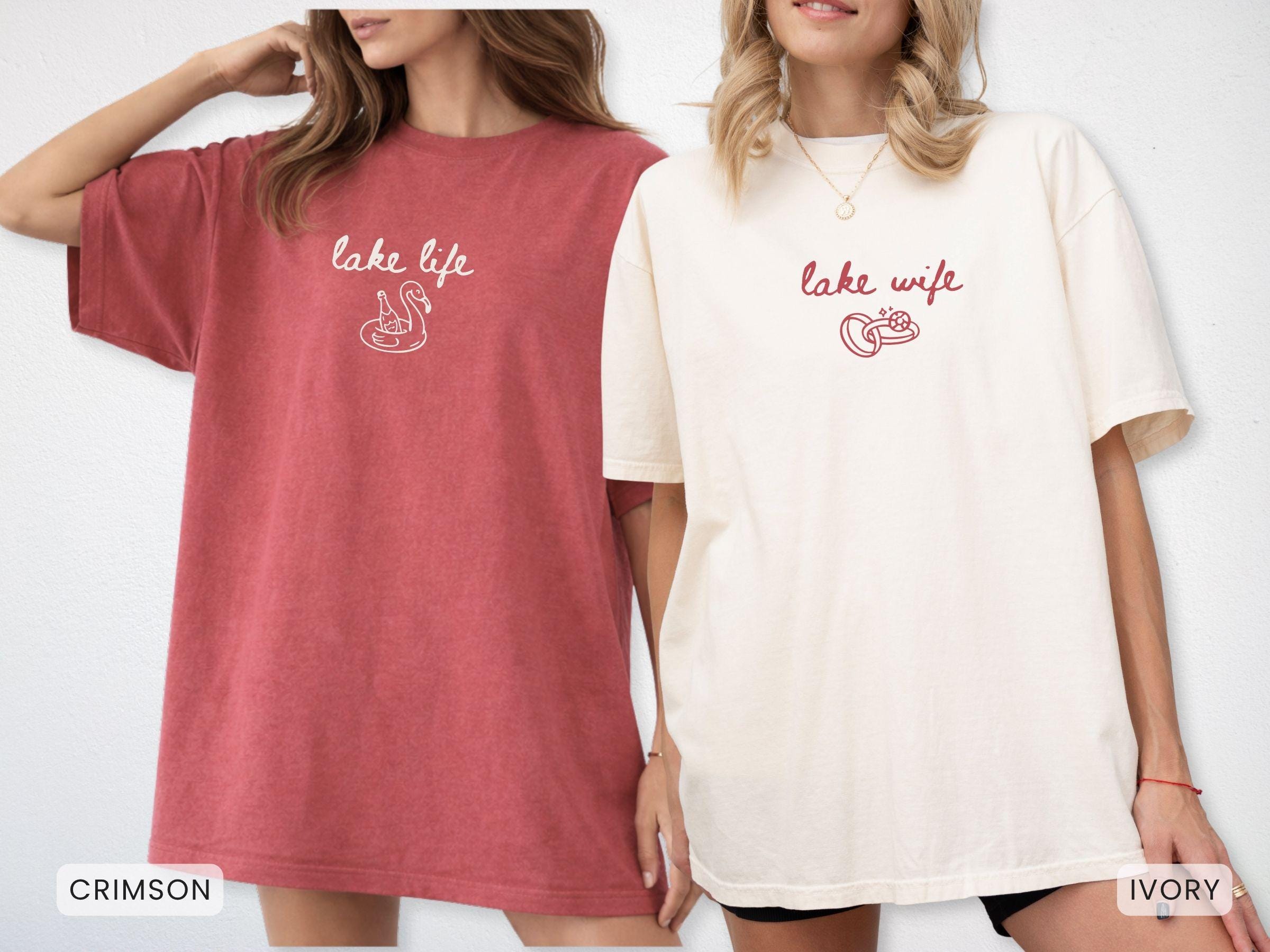Love on the Lake Custom Aesthetic Bachelorette T-Shirt view 3