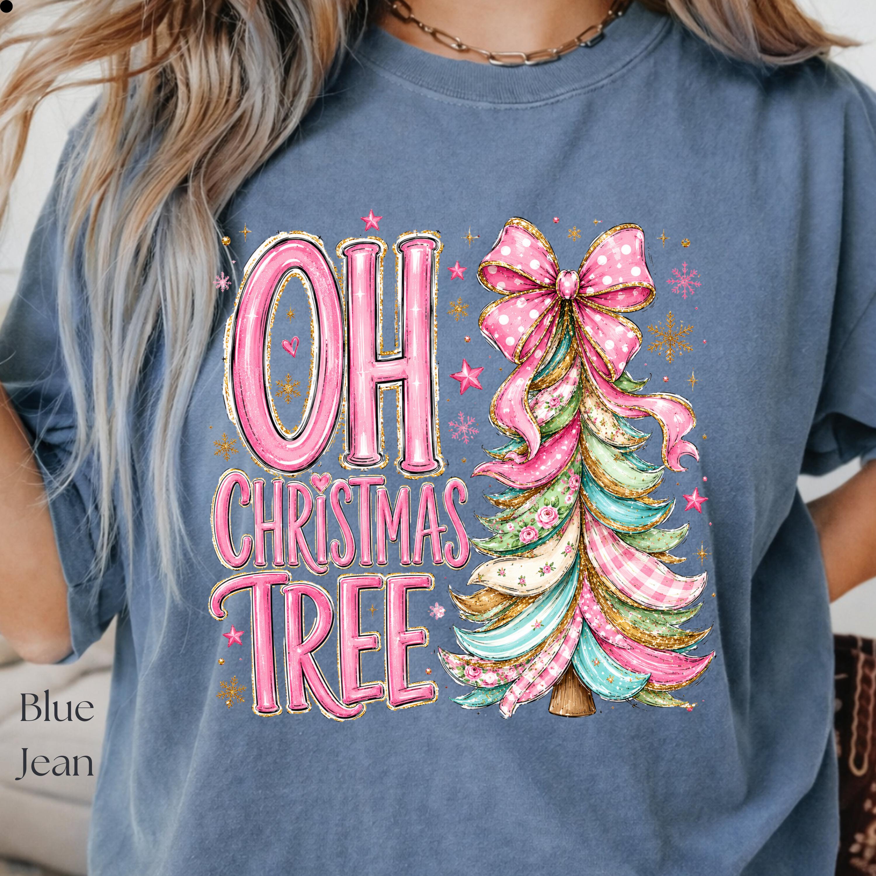Coquette Pink Oh Christmas Tree Sweatshirt view 7