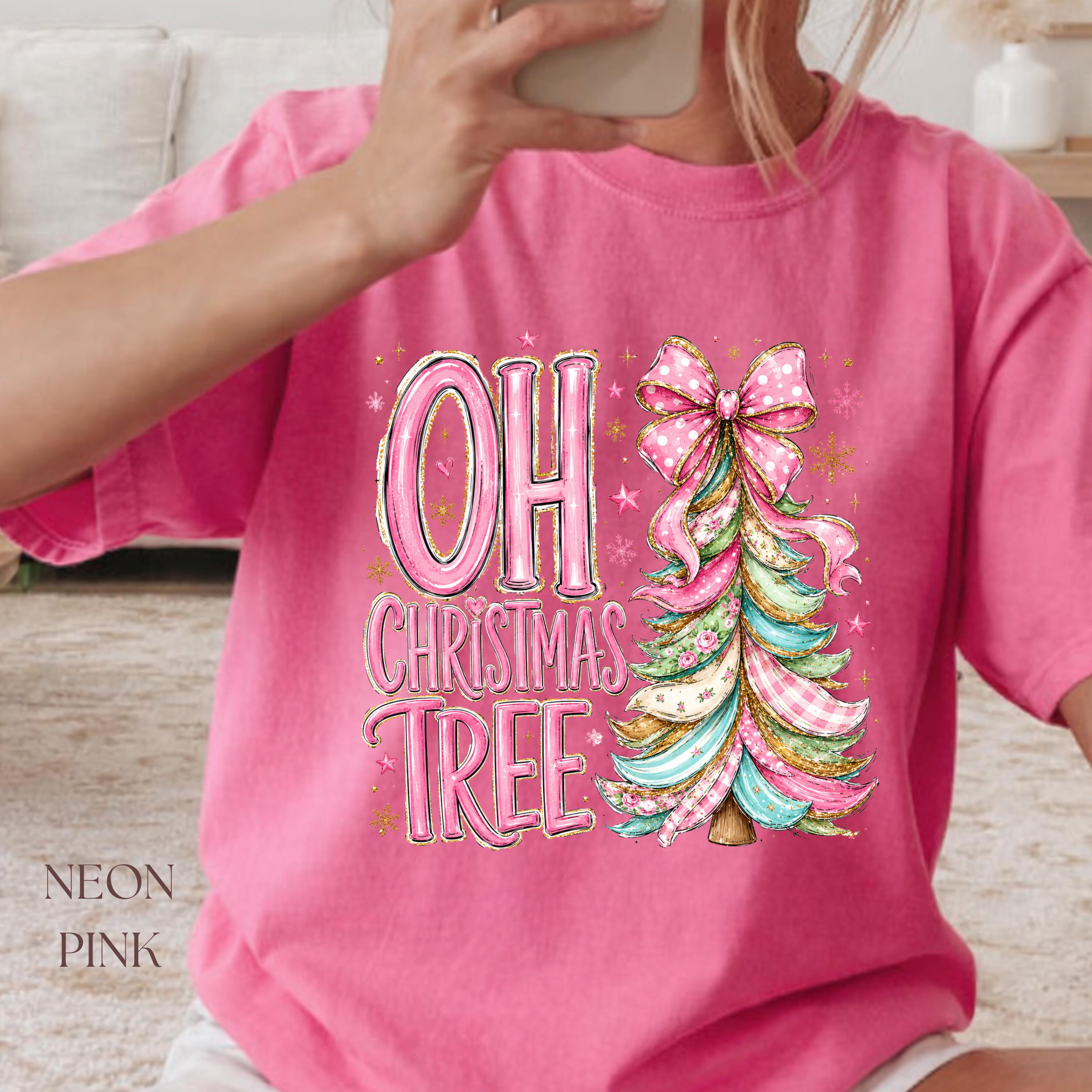 Coquette Pink Oh Christmas Tree Sweatshirt view 4