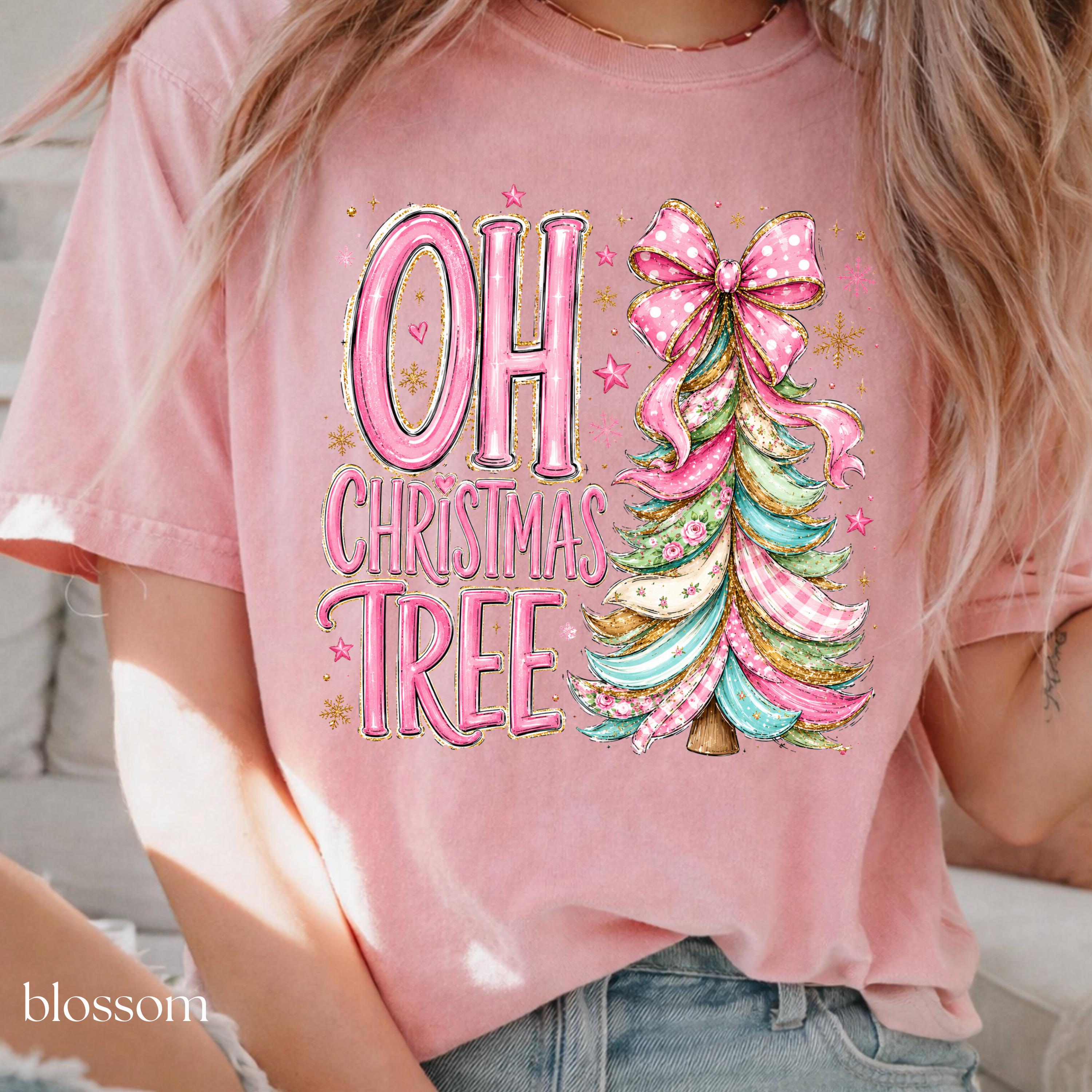Coquette Pink Oh Christmas Tree Sweatshirt view 11