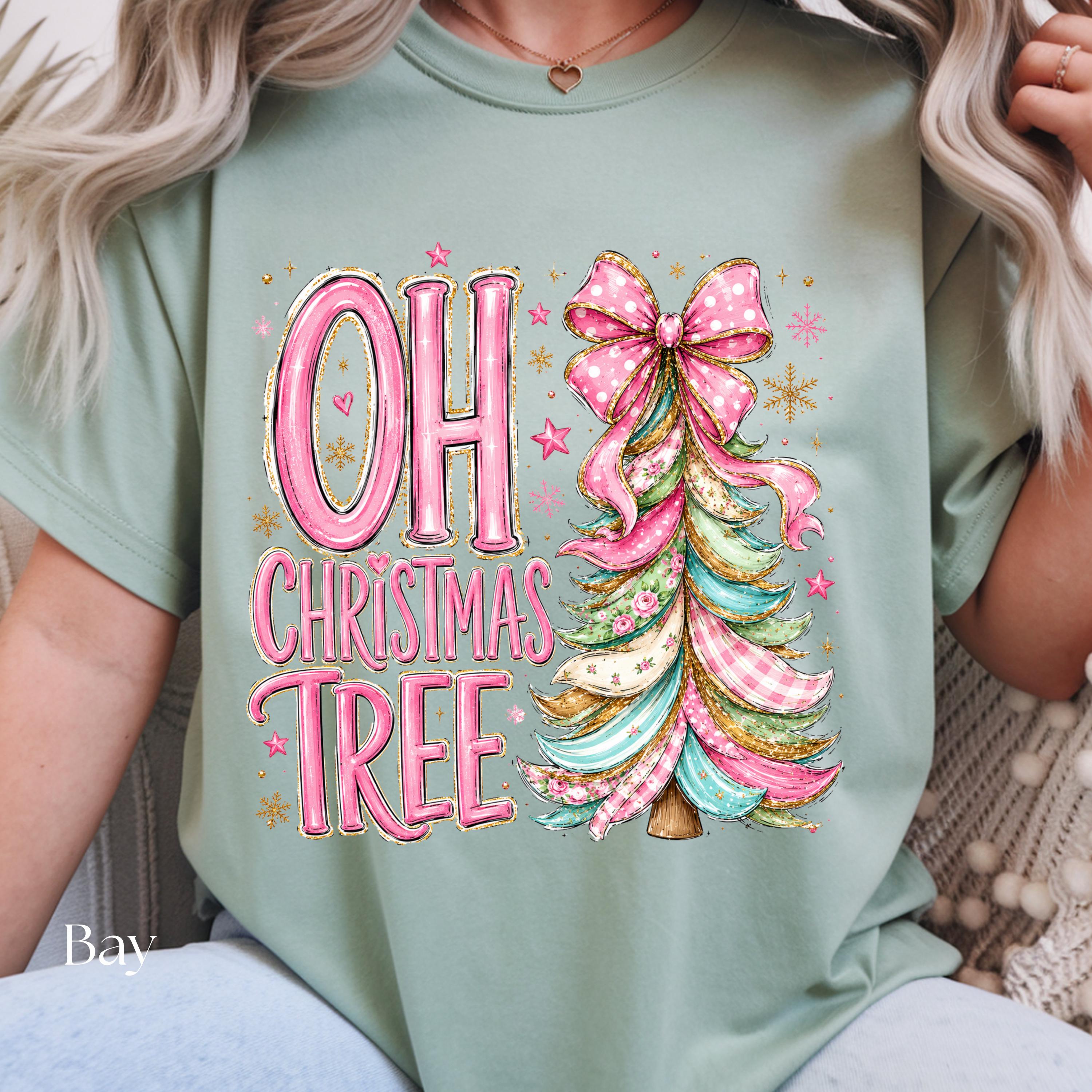 Coquette Pink Oh Christmas Tree Sweatshirt view 6
