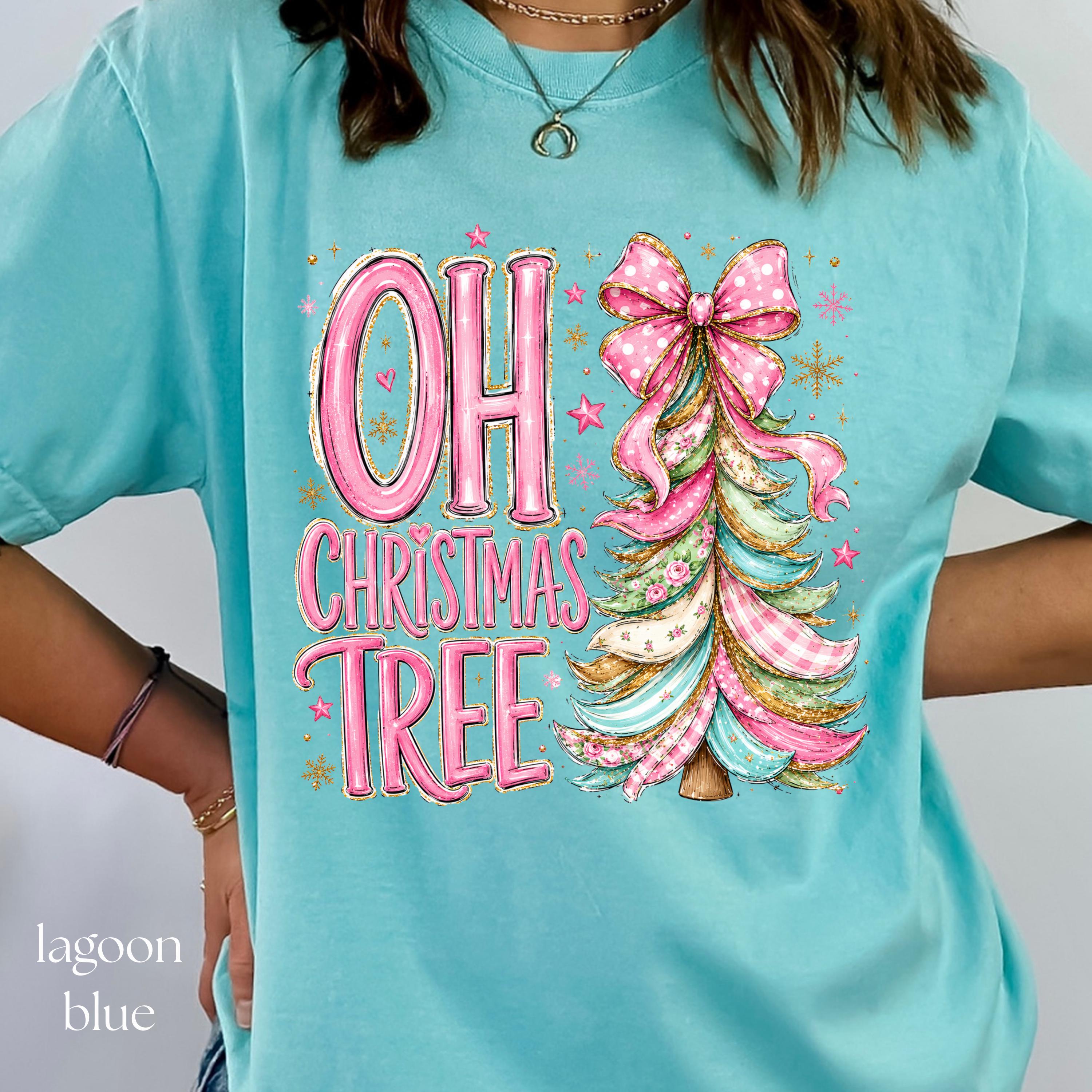 Coquette Pink Oh Christmas Tree Sweatshirt view 12