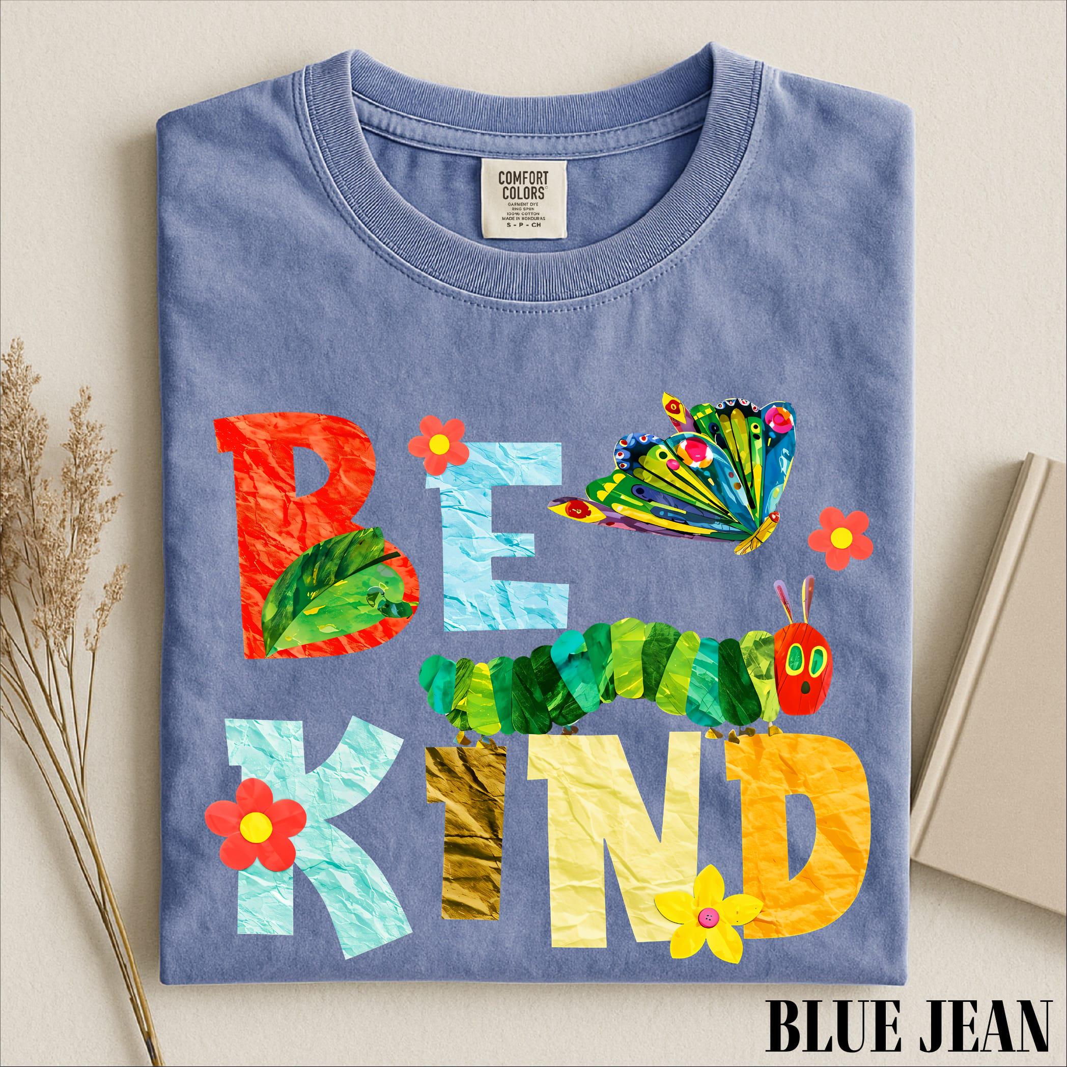 Cute Caterpillar Butterfly Kindness Graphic T-Shirt view 1